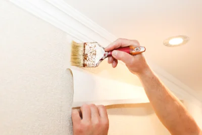 Pose de papier peint à Liesle — revêtements muraux et toiles de verre